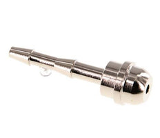 Embout de tuyau en laiton nickelé de 4 mm sans écrou d'accouplement (G3/8'') 14.5mm [2 Pièces].