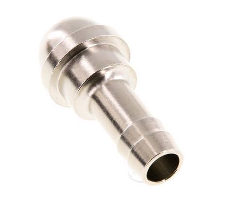 9 mm (3/8'') nickel plated Brass Hose Barb without Union Nut (G1/2'') 19.5mm [2 Pieces]