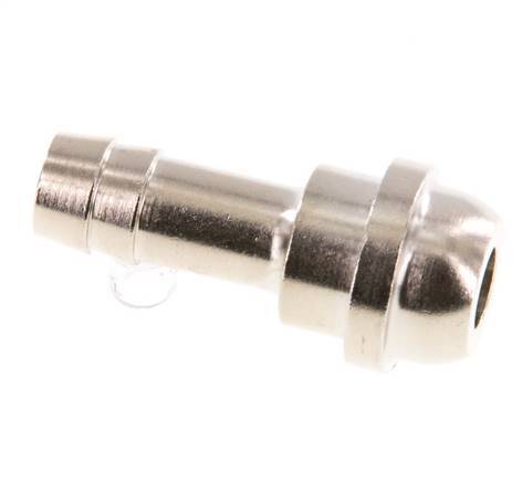 9 mm (3/8'') nickel plated Brass Hose Barb without Union Nut (G1/2'') 19.5mm [2 Pieces]