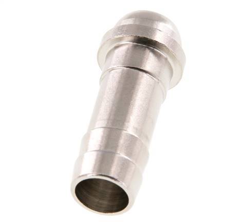 Embout de tuyau en laiton nickelé de 13 mm (1/2'') sans écrou-raccord (G1/2'') 19.5mm [2 Pièces].