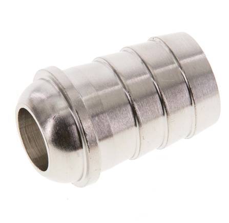 Embout de tuyau en laiton nickelé de 19 mm (3/4'') sans écrou d'accouplement (G3/4'') 13.5mm [2 Pièces].