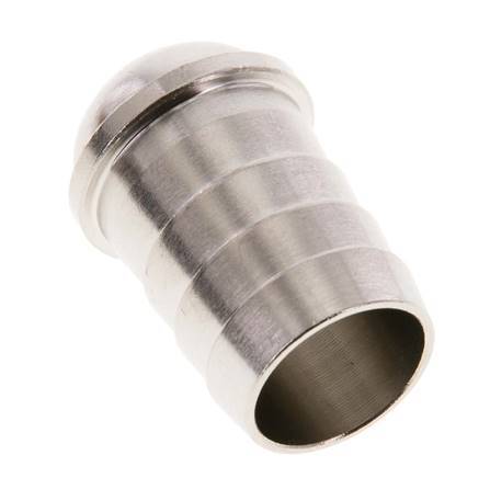 19 mm (3/4'') nickel plated Brass Hose Barb without Union Nut (G3/4'') 13.5mm [2 Pieces]