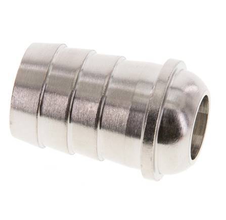 Embout de tuyau en laiton nickelé de 19 mm (3/4'') sans écrou d'accouplement (G3/4'') 13.5mm [2 Pièces].