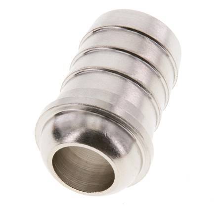 Embout de tuyau en laiton nickelé de 19 mm (3/4'') sans écrou d'accouplement (G3/4'') 13.5mm [2 Pièces].