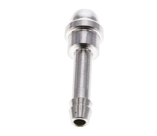 Barre de tuyau en acier inoxydable de 4 mm sans écrou-raccord (G1/8'') 12mm