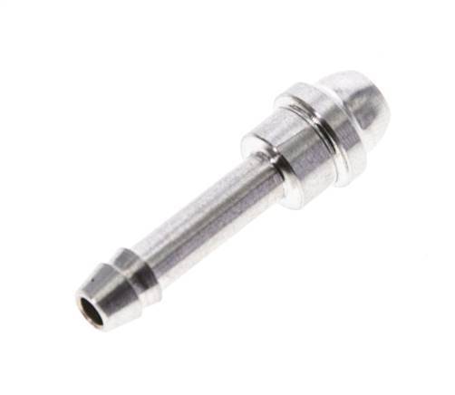 Barre de tuyau en acier inoxydable de 4 mm sans écrou-raccord (G1/8'') 12mm