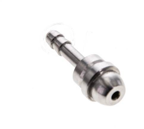 Raccord cannelé en acier inoxydable de 4 mm sans écrou-raccord (G1/4'')