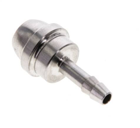 Raccord cannelé en acier inoxydable de 4 mm sans écrou-raccord (G3/8'')
