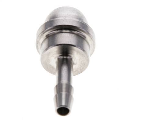 Raccord cannelé en acier inoxydable de 4 mm sans écrou-raccord (G3/8'')