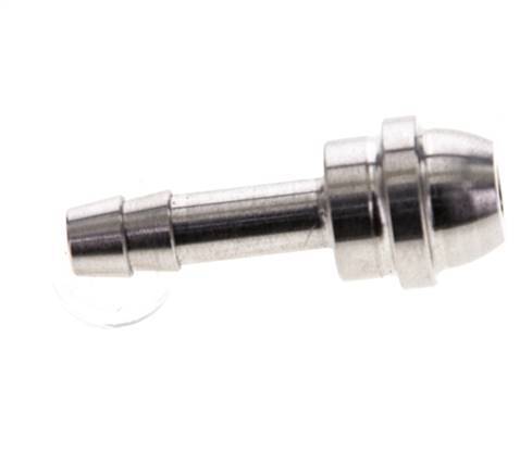 Raccord cannelé en acier inoxydable de 6 mm (1/4'') sans écrou-raccord (G3/8'')
