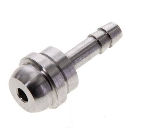 Raccord cannelé en acier inoxydable de 6 mm (1/4'') sans écrou-raccord (G1/2'')