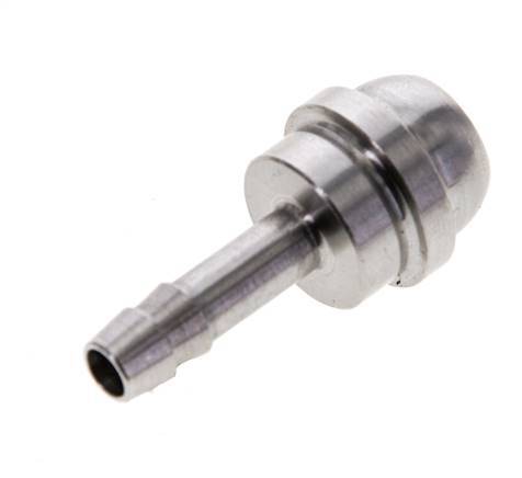 Raccord cannelé en acier inoxydable de 6 mm (1/4'') sans écrou-raccord (G1/2'')