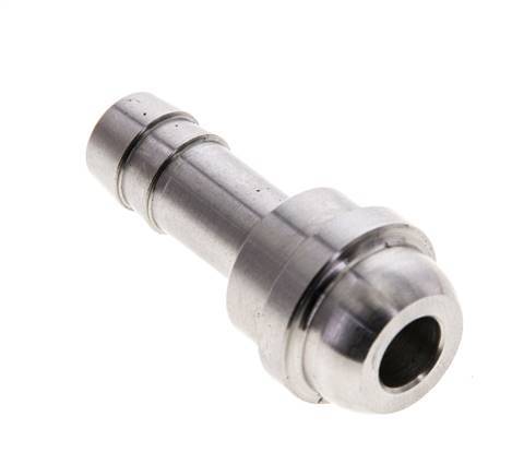 Raccord cannelé en acier inoxydable de 9 mm (3/8'') sans écrou-raccord (G1/2'')