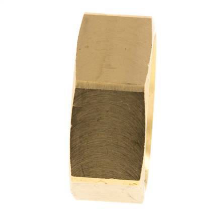 Écrou-raccord en laiton 25 mm (G1'') L16 mm [2 pièces].