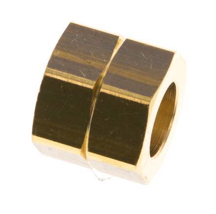 Ecrou union en laiton 9mm (G1/4'' LH) L15.5mm [5 pièces]