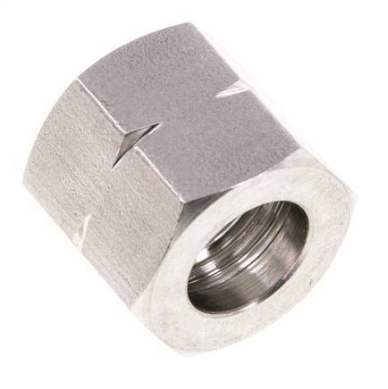 4/6/9mm (G1/4'' LH) Acier Inoxydable Écrou Union L15mm
