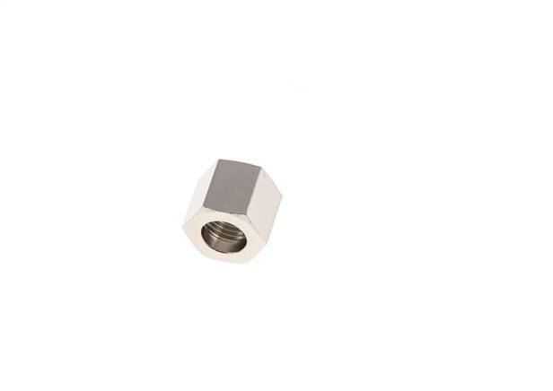 9mm (G1/4'') Nickel-plated Brass Union Nut L15.5mm [5 Pieces]