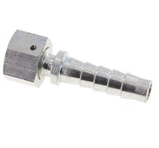 Pilier de tuyau en acier zingue 13x25 mm & G1/2'' avec ecrou-raccord DIN EN 14423 / DIN 2826