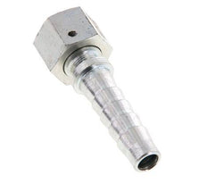 Pilier de tuyau en acier zingue 13x25 mm & G1/2'' avec ecrou-raccord DIN EN 14423 / DIN 2826