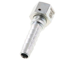 Pilier de tuyau en acier zingue 13x25 mm & G1/2'' avec ecrou-raccord DIN EN 14423 / DIN 2826