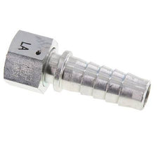Pilier de tuyau en acier zingue 19x33 mm & G3/4'' avec ecrou-raccord DIN EN 14423 / DIN 2826