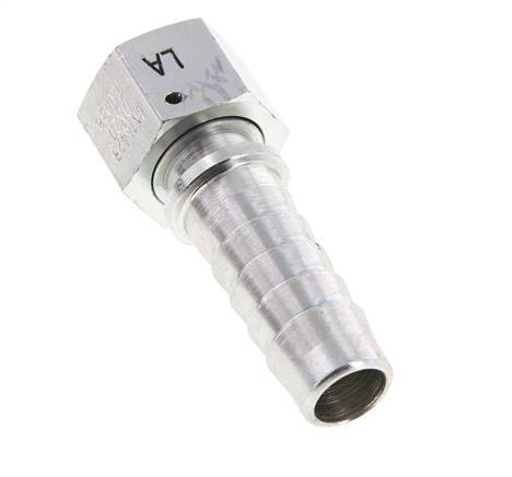 Pilier de tuyau en acier zingue 19x33 mm & G3/4'' avec ecrou-raccord DIN EN 14423 / DIN 2826