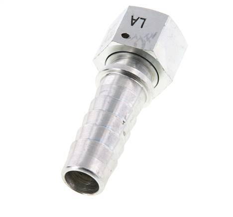 Pilier de tuyau en acier zingue 19x33 mm & G3/4'' avec ecrou-raccord DIN EN 14423 / DIN 2826