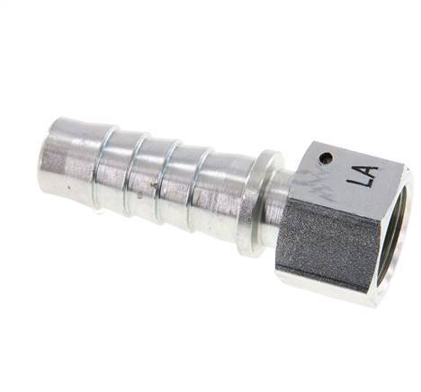 Pilier de tuyau en acier zingue 19x33 mm & G3/4'' avec ecrou-raccord DIN EN 14423 / DIN 2826