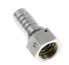 Pilier de tuyau en acier zingue 25x40 mm & G1'' avec ecrou-raccord DIN EN 14423 / DIN 2826