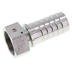 Pilier de tuyau en acier zingue 38x54 mm & G1-1/2'' avec ecrou-raccord DIN EN 14423 / DIN 2826