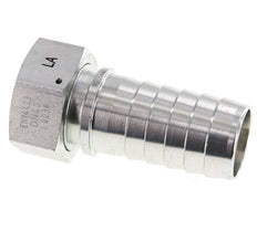 Pilier de tuyau en acier zingue 38x54 mm & G1-1/2'' avec ecrou-raccord DIN EN 14423 / DIN 2826