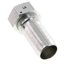 Pilier de tuyau en acier zingue 38x54 mm & G1-1/2'' avec ecrou-raccord DIN EN 14423 / DIN 2826