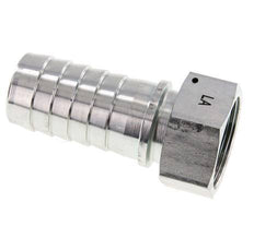 Pilier de tuyau en acier zingue 38x54 mm & G1-1/2'' avec ecrou-raccord DIN EN 14423 / DIN 2826