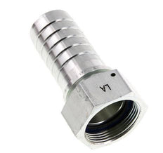Pilier de tuyau en acier zingue 38x54 mm & G1-1/2'' avec ecrou-raccord DIN EN 14423 / DIN 2826