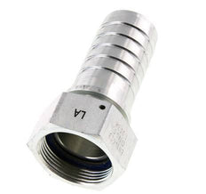 Pilier de tuyau en acier zingue 38x54 mm & G1-1/2'' avec ecrou-raccord DIN EN 14423 / DIN 2826