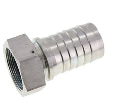 Colonne de tuyau en acier zingue 50x68 mm & G2'' avec ecrou-raccord DIN EN 14423 / DIN 2826