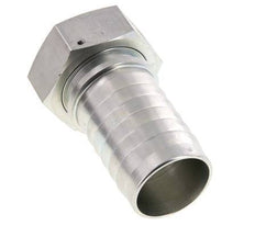 Colonne de tuyau en acier zingue 50x68 mm & G2'' avec ecrou-raccord DIN EN 14423 / DIN 2826