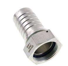 Colonne de tuyau en acier zingue 50x68 mm & G2'' avec ecrou-raccord DIN EN 14423 / DIN 2826