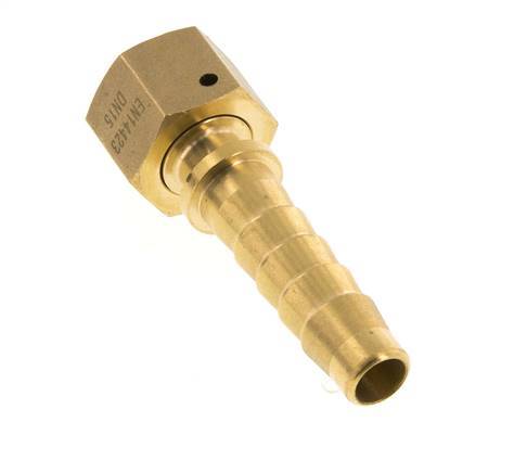 Pilier de tuyau en laiton 13x25 mm & G1/2'' avec ecrou-raccord DIN EN 14423 / DIN 2826