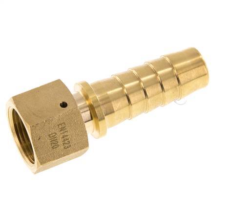 Pilier de tuyau en laiton 19x33 mm & G3/4'' avec ecrou-raccord DIN EN 14423 / DIN 2826