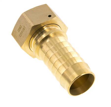 Pilier de tuyau en laiton 32x48 mm & G1-1/4'' avec ecrou-raccord DIN EN 14423 / DIN 2826