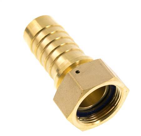 Pilier de tuyau en laiton 32x48 mm & G1-1/4'' avec ecrou-raccord DIN EN 14423 / DIN 2826