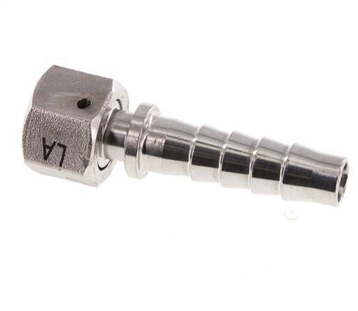 Pilier de tuyau 13x25 mm & G1/2'' en acier inoxydable 1.4301 avec ecrou-raccord DIN EN 14423 / DIN 2826