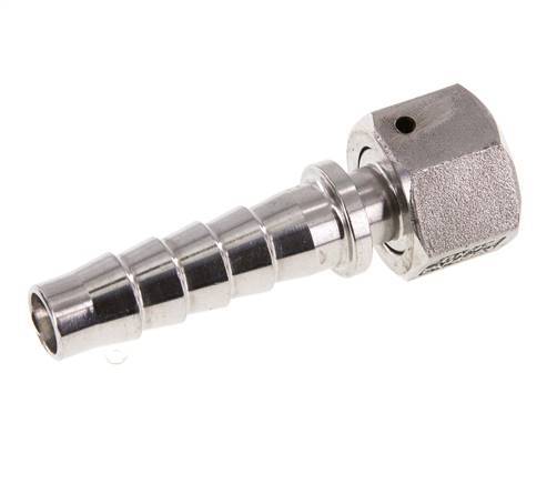 Pilier de tuyau 13x25 mm & G1/2'' en acier inoxydable 1.4301 avec ecrou-raccord DIN EN 14423 / DIN 2826