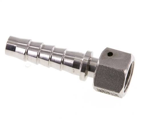 Pilier de tuyau 13x25 mm & G1/2'' en acier inoxydable 1.4301 avec ecrou-raccord DIN EN 14423 / DIN 2826