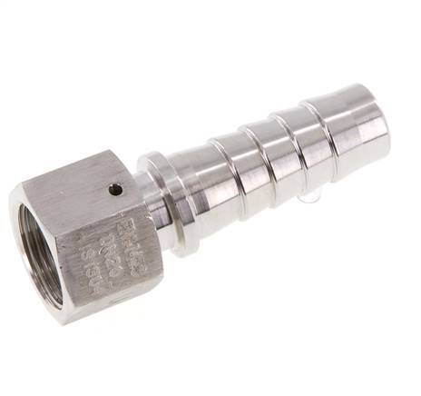Pilier de tuyau 19x33 mm & G3/4'' en acier inoxydable 1.4301 avec ecrou-raccord DIN EN 14423 / DIN 2826