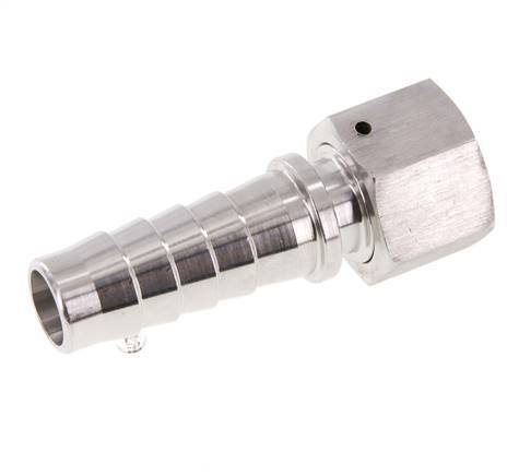 Pilier de tuyau 19x33 mm & G3/4'' en acier inoxydable 1.4301 avec ecrou-raccord DIN EN 14423 / DIN 2826