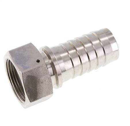 Pilier de tuyau 32x48 mm & G1-1/4'' en acier inoxydable 1.4301 avec ecrou-raccord DIN EN 14423 / DIN 2826