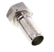 Pilier de tuyau 32x48 mm & G1-1/4'' en acier inoxydable 1.4301 avec ecrou-raccord DIN EN 14423 / DIN 2826
