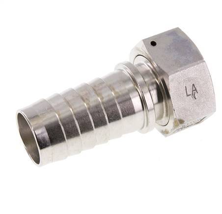 Pilier de tuyau 32x48 mm & G1-1/4'' en acier inoxydable 1.4301 avec ecrou-raccord DIN EN 14423 / DIN 2826
